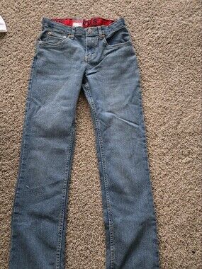 Boys Classic Straight-Leg Blue Jeans
